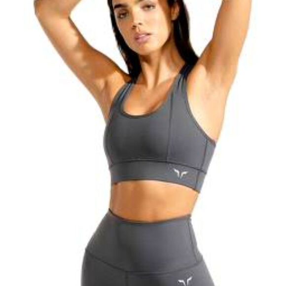 Squat Wolf Athletic | Hera Performance Grey Sports Bra Size Large New with Tag - Picture 1 of 9